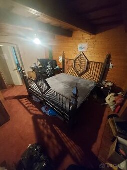 Kovová manželska postel 230cm x 220cm