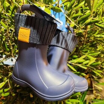 Detské zateplené gumáky DD Step – modré
