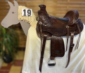 Westernový sedlový komplet 19) hnědý WADE