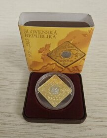 Zlatá zberateľská minca 10000Sk-2003 10.výročie Vzniku SR