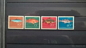 Poštové známky č.149 - Nemecko - ryby komplet