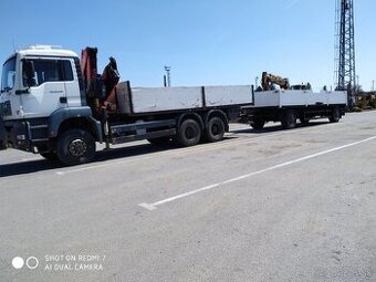 Man TGA  26.430 6x6 hydraulická ruka Fassi valník vlek