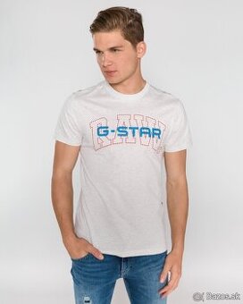 panske tricko g-star raw velkoat S biele.