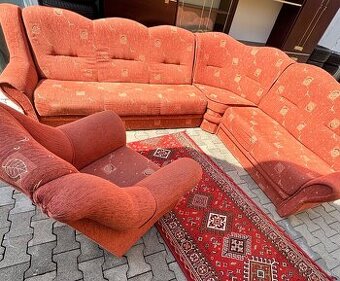 Sedacia s uloznym roztahovacia rohova