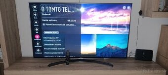 49'' LG UHD TV 4K, webOS 3.