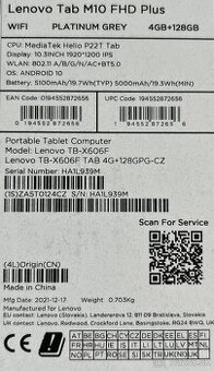 Lenovo Tab M10 FHD Plus