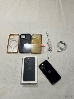 iPhone 13 Mini 128gb Midnight - stav 10/10 bez škrabancov