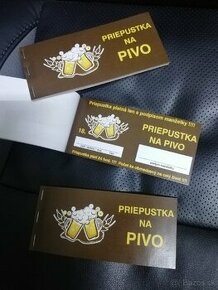 Priepustka na pivo - humor, darček