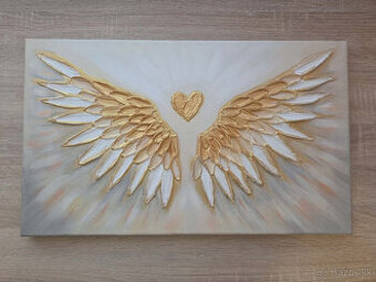Obraz akryl ,50x30cm,motív: Anjelske krídla 2