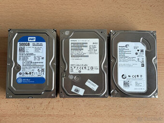 Predám rôzne 3,5" SATA HDD s kapacitou 500GB