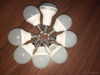 Nové úsporné LED žiarovky (E14) – teplá biela