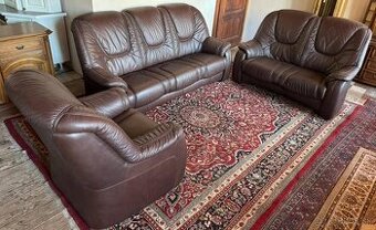Luxusní kožená sedací souprava 3+2+1,6050