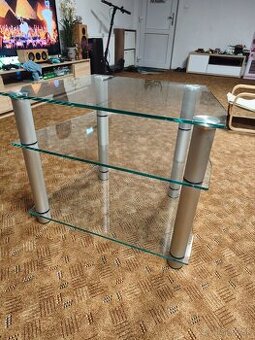 Tv stolík/ sklenený stolík
