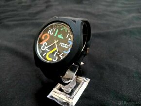 Nové dizajnové hodinky unisex, veľký farebný ciferník