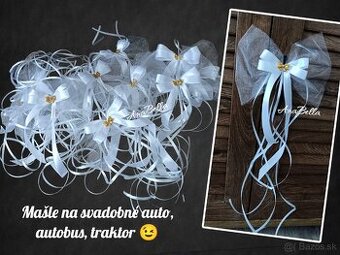 Mašle na svadobné auto, do kostola