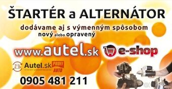 Štartér a alternátor a ich diely