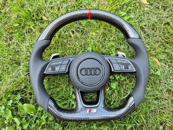 AUDI VOLANT KARBONOVY RS ZKOSENY s airbagom