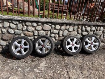 16”ALU 5x112 (passat,golf,Octavia)zo zimnými pneu.205/55/R16