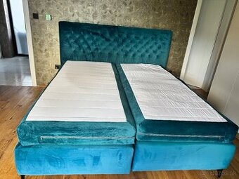 Luxusná zamatová posteľ 180x200cm - 1