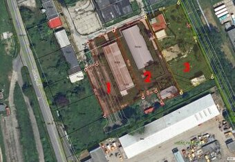 Stavebné pozemky v priemyselnej zóne  3x