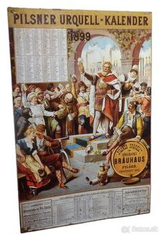 Retro kalendář Pilsner Urquell - 1899