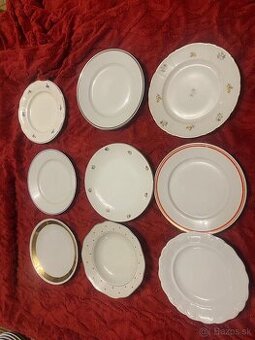 Porcelánové taniere – jednotlivé kusy, ČSSR