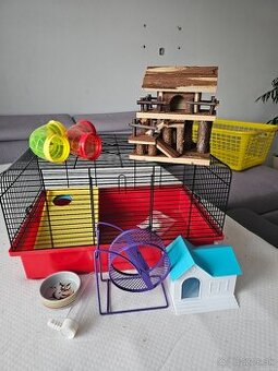 Klietka pre hlodavce CH1 aj s príslušenstvom, 49x32,5x29cm