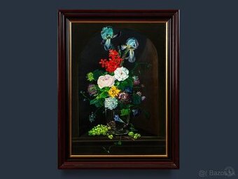 Kvetena I., olej, signatúra pretretá, 710 × 540 mm