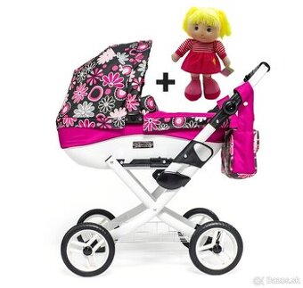 Kočík pre bábiku + spievajúca bábika