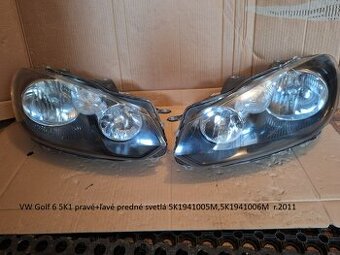 VW Golf 6 5K1 pravé predné svetlá