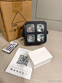 LED PAR Light 4x40W RGBW A UV na Bateriu