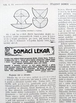 Časopisy ŠŤASTNÝ DOMOV, Rakousko-Uhersko 1911, svázaný