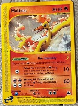 Moltres - 21/144 - Skyridge Pokemon karta - Rare 2003