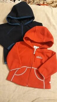 2 flísové mikiny v.80