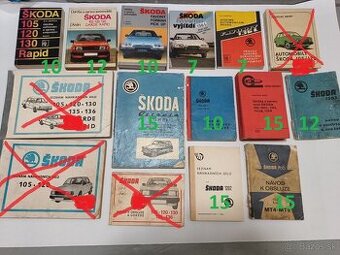 ŠKODA staré katalógy, príručky, knihy, náhradné diely