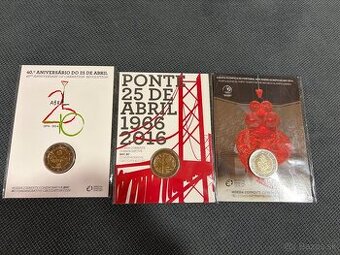 Portugalsko BU 2 euro mince