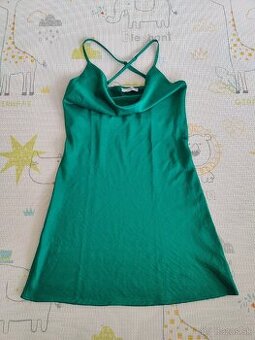 Smaragdovozelené minišaty Reserved veľ. S