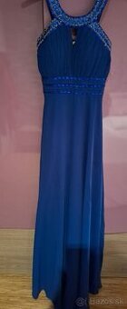 Spoločenské modré šaty