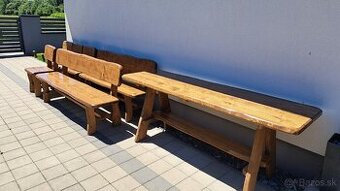 Predám záhradné masívne sedenie 160 cm