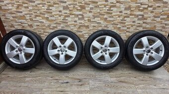 Predám originálne hliníkové disky VW r16 5x112 Conti 205/55