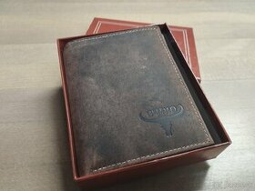 Pánska kožená peňaženka z brúsenej kože