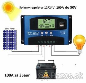 Novy Solarny regulator - 60A do 50 Voltov