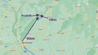 Orná pôda 2 x 6.000m2 v obci Prašník. okr. Piešťany