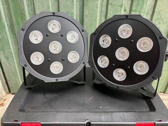 2x Led par 7x12w RGBW