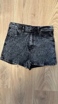 Cropp čierne riflove kraťasy