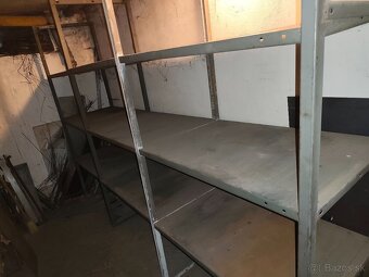 Regále, plechové,šrobované