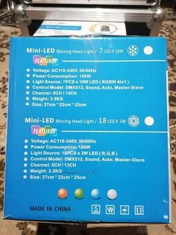 Led mini otočné hlavy