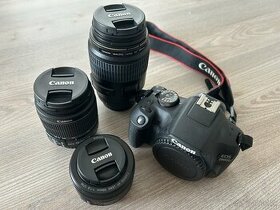 Zrkadlovka Canon s objektívmi a príslušenstvom - 1