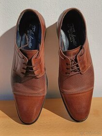 pánske spoločenské topánky kožené - 1