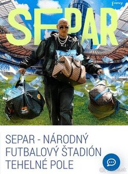Separ lístok na tehelné pole